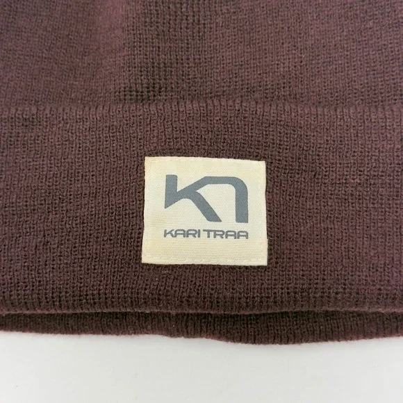 Kari Traa Rothe Beanie Women's‎ Wine Burgundy Acrylic Knit Beanie One Size - Picture 2 of 9